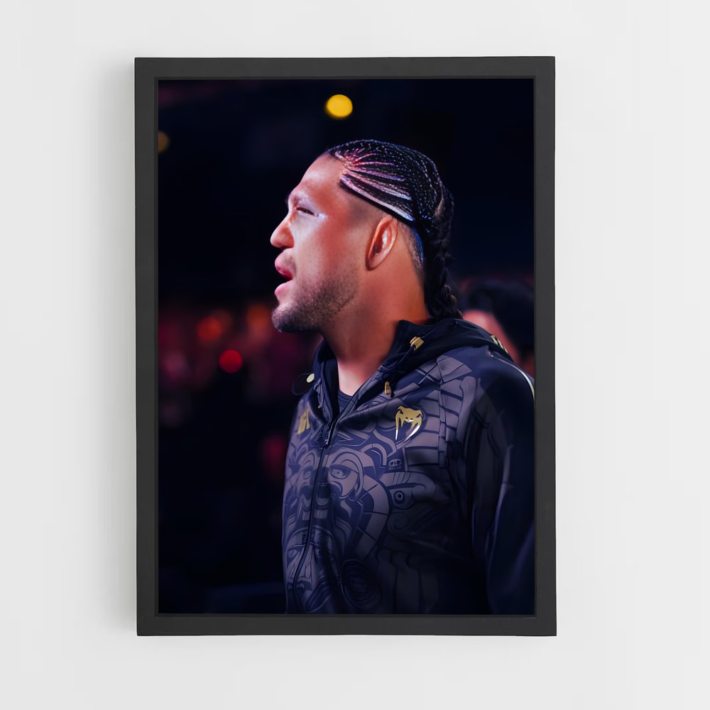 Poster Brian ortega dreadlocks – affiche MMA (vue 2)
